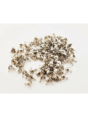 Yiğit Aksesuar Gümüş Renk Düğüm Kapama Takı Malzemesi 200 Adet