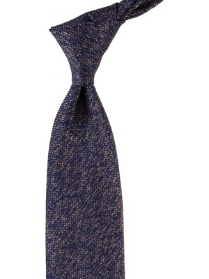 Kravatkolik Lacivert Nokta Desen Mendilli Klasik Kravat KK10725