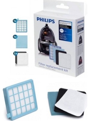 Philips Powerpro Compact Fc 9323/07 Hepa Filtre Seti Aksesuarı Yüksek Filtrasyon Özelliği