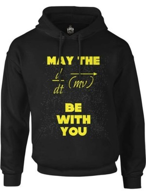 Lordd T-Shirt  Star Wars - Force Siyah Erkek Fermuarsız Kapüşonlu