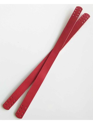 Angel Çanta Aksesuar 35X2 cm Gerçek Deri Çift Sap Kırmızı