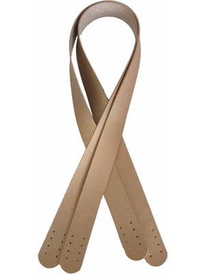 Angel Çanta Aksesuar 80X2.4 Cm, Tek Kat Suni Deri Gold Renk Çift Sap