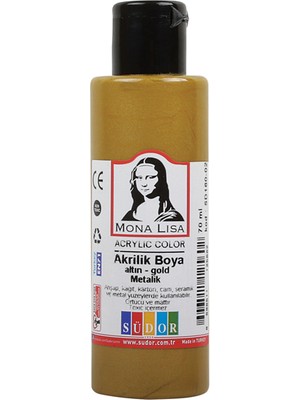Mona Lisa SD160-02 Akrilik Boya Altın 70 ml