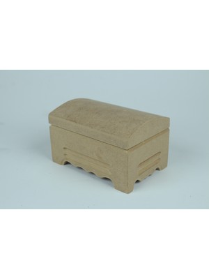 Paşha Ham Ahşap Küçük Dikdörtgen Kutu