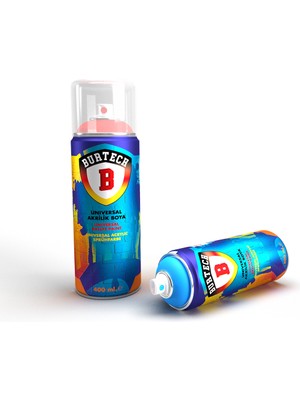 Burtech Universal Akrilik Fıstık Yeşili Sprey Boya RAL-6018 400 ml