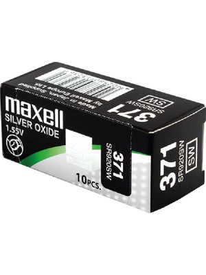 Maxell 371 SR920SW 1.55V Silver Oxide Saat Pili 10 Adet Uyumlu Cihazlar İçin
