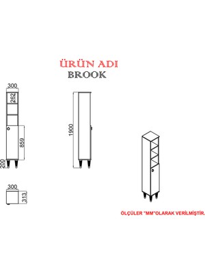 Kalender Dekor Brook Mutfak Dolabı