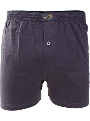 Ören Stil 44-7000 Antrasit 4'lü Paket Erkek  Havlu Bel Pamuklu Boxer