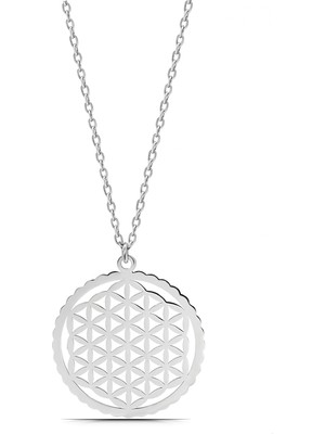 Parmas Design Kadın Yaşam Çiçeği 925 Ayar Gümüş Kolye