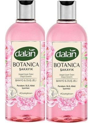 Dalan Botanica Şakayık Aromalı Duş Jeli 500 ml - 2 Adet Set, Cildi Yenileyen Romantik Koku
