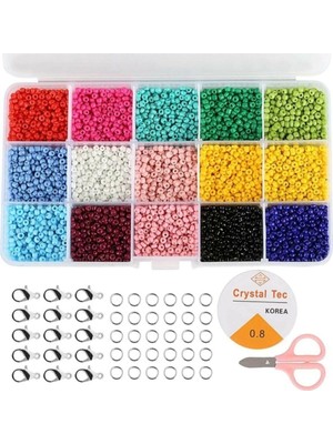 Yiğit Aksesuar Takı Yapım Malzemesi 3 mm Kutulu Kum Boncuk Seti