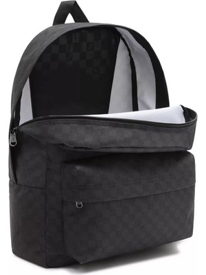 VANS OLD SKOOL CHECK BACKPACK BLACK/CHARCOAL