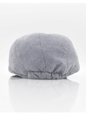 Külah Erkek Gümüş Cotton Flat Cap Kasket Şapka