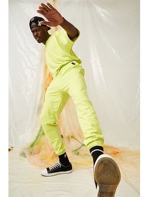 Gothamvibes Erkek Equality Jogger Neon Sarı Eşofman Altı