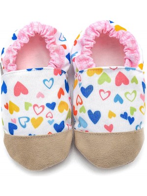 First Step Pamuk Astarlı Kaydırmaz Taban PATIK-KALP-F-834