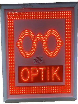 Optik Gözlükçü Tabelası 3D Çift Taraflı Hazır LED Pano Işıklı