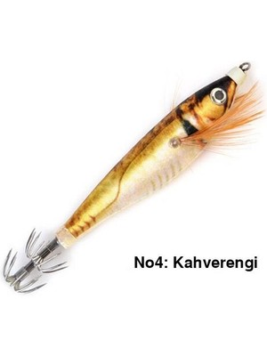 Profısher Kalamar Sahtesi 10CM 10GR Fosforlu Elbiseli Sert Yem Kahverengi