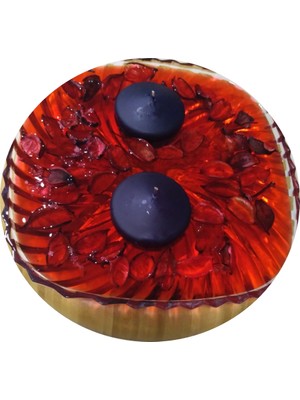 Ün-Ev 2'li Büyük Yüzen Mum  Kırmızı 150 K