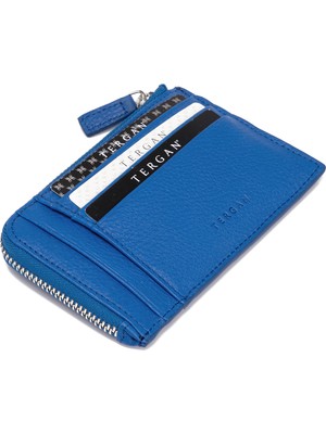 Tergan Mavi Deri Unisex Kredi Kartlık 00265H0Y