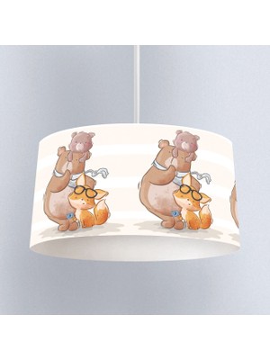 instababyrooms Çocuk Odası Dijital Baskılı Dekoratif Sarkıt Avize Model 238