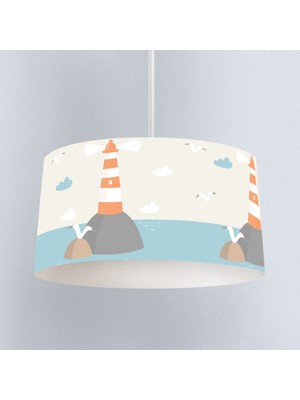 instababyrooms Çocuk Odası Dijital Baskılı Dekoratif Sarkıt Avize Model 1341