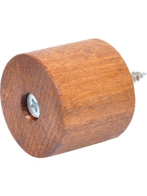 X-Perk Masa Sandalye Mobilya Ünite Kanepe Sehpa Koltuk Takoz Ayak Yükseltici 6'lı Set Boy 4 cm Çap 4 cm Kahverengi