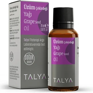 Üzüm Çekirdeği Yağı, Soğuk Sıkım, %100 Saf ve Doğal, 20 ml