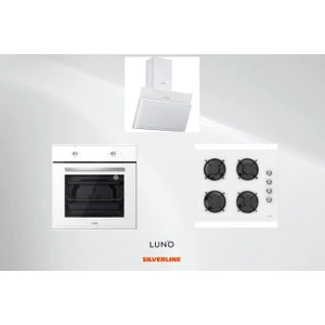 Ankastre Beyaz Eco Set (L335W01 Ocak - L 3462W Davlumbaz - F6501W02 Fırın)