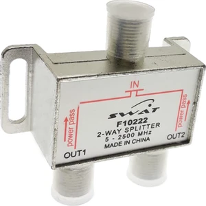 2'li 1/2 Splitter 5-2500 Mhz 2 Way Karasal Uydu Yayını Çoğaltıcı