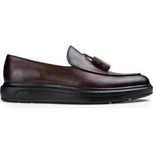Hakiki Deri Kahverengi Püsküllü Comfort Erkek Loafer
