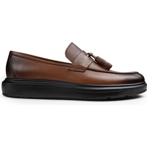 Hakiki Deri Taba Rengi Loafer Erkek Ayakkabı