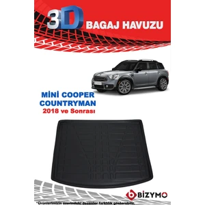 Cooper Countryman 2018 ve Sonrası 3D Bagaj Havuzu Bizymo
