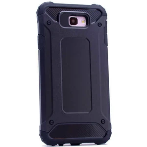 noktaks - Samsung Galaxy J7 Prime - Kılıf Çift Katman Zırh Tank Crash Military Kapak - Siyah - T2460
