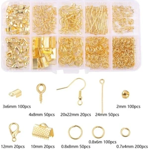 Yiğit Aksesuar 710 Adet Gold Küpe Kolye Bileklik Yapım Seti