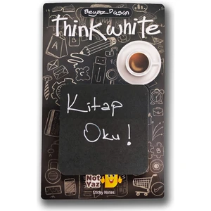 Think White Yapışkanlı Bloknot Siyah