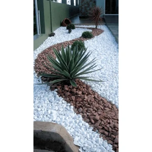 Beyaz Dolomit Taş 5 kg 2-4 cm Peyzaj Taşı Dekoratif Akvaryum Bahçe Süs Taşları Saksı Taşı