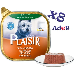 Tavuk Etli Pate Plaisir 150GR Yaş Köpek Maması 8ADET