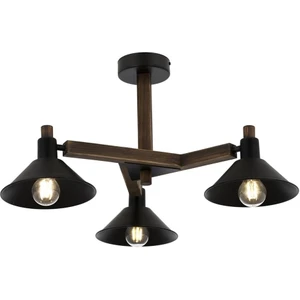 Avonnı AV-60294-3BSY Siyah Boyalı Modern Avize E27 Metal Ahşap 75CM