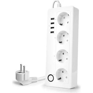 Akıllı Wifi Uzatma Kablolu 4 Port USB Hızlı Şarj ve  Priz