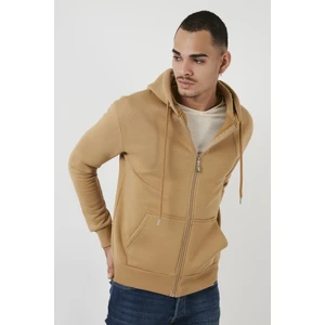 Pamuklu Cepli Kapüşonlu Şardonlu Slim Fit Kışlık Sweat Erkek SWEAT 5827001