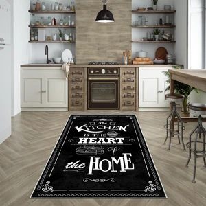 Confidence Home Dijital Baskı Yıkanabilir Kaymaz  Taban Mutfak Halısı