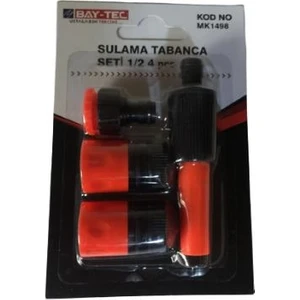 MK1498 Bahçe Çiçek Sulama Tabanca Seti 1/2" 4'lü