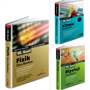 Aydın Yayınları 10. Sınıf Fizik-Kimya-Biyoloji Soru Bankası