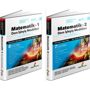 Aydın Yayınları TYT-AYT Matematik Ders İşleyiş Modülleri 1. ve 2. Kitap