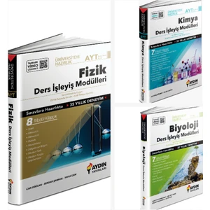 Aydın Yayınları AYT Fizik-Kimya-Biyoloji Ders İşleyiş Modülleri