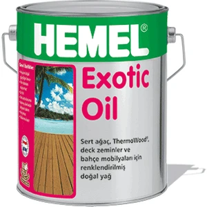 Hemel Exotic Oil - Bahçe Mobilyaları Için Doğal Yağ ( 2.5 Lt ) Brown
