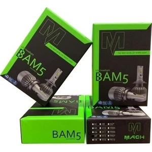 H4 LED Xenon Beyaz Kısa Far Zenon Mach Bam5 H4 LED Ampül Şimşek Etkili