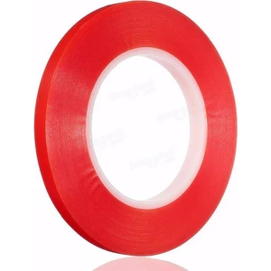 3m Kırmızı Şeffaf Çift Taraflı Bant 5 mm