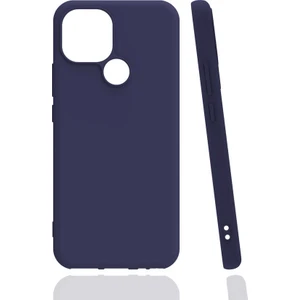 Case 4U General Mobile 21 Kılıf Mat Renkli Yumuşak Kalın Sağlam Silikon Kılıf Biye Lacivert