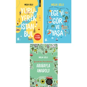 Mona Kitap Melih Uslu Seti / Yürüyerek İstanbul - Ege'yi Gör ve Yaşa - İğneada'dan Pamukkale'ye Arabayla Anadolu